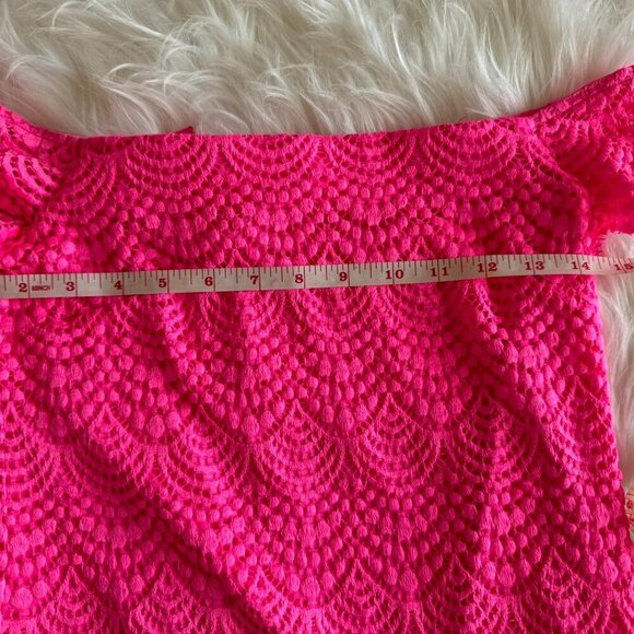 Lilly Pulitzer Pink off the shoulder dress size XS - Picture 5 of 9